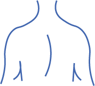 shoulder icon blue